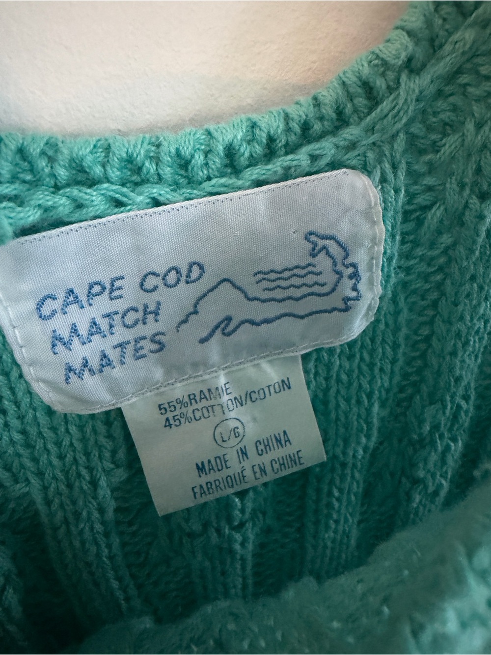 Vintage Women's Teal Knit Tank